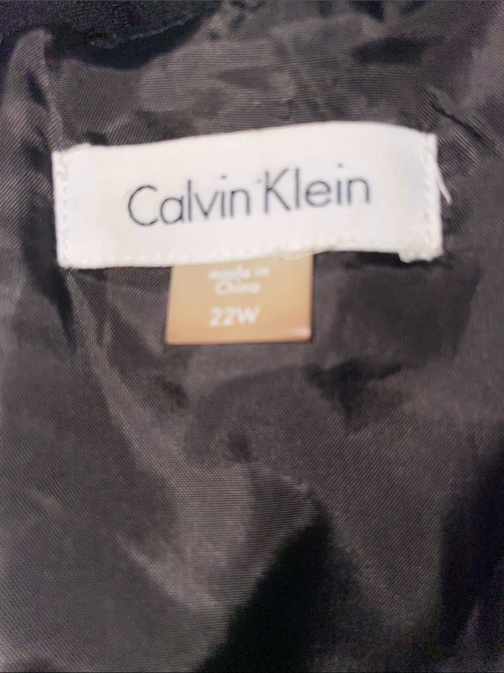 Calvin Klein Elegant Pearl-Trim sleeveless dress and sweater set | 22W | 2X - Picture 10 of 11